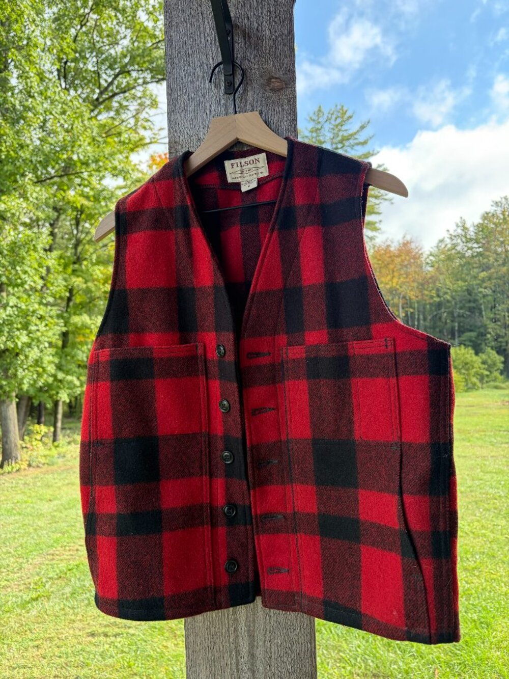 Mens Filson Mackinaw Vest Medium